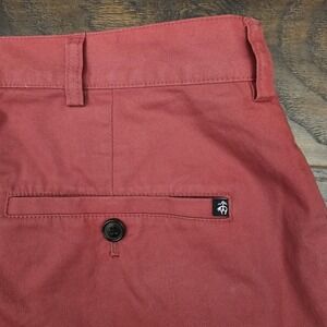 Brooks Brothers Pants Mens Size 38 Red Pink Pleated Cuff Straight Leg Chino 346‎